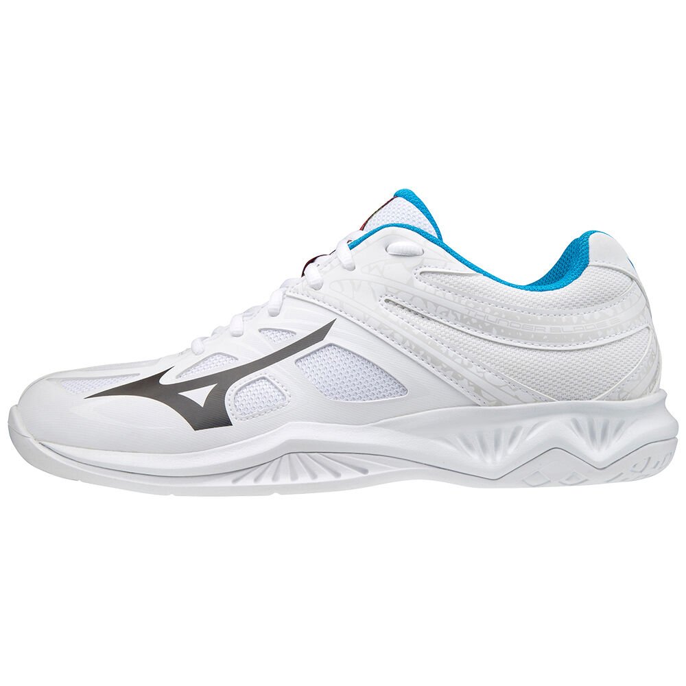 Damske Volejbalove Tenisky Mizuno Thunder Blade 2 Biele/Čierne/Modre Vypredaj QUSF96358